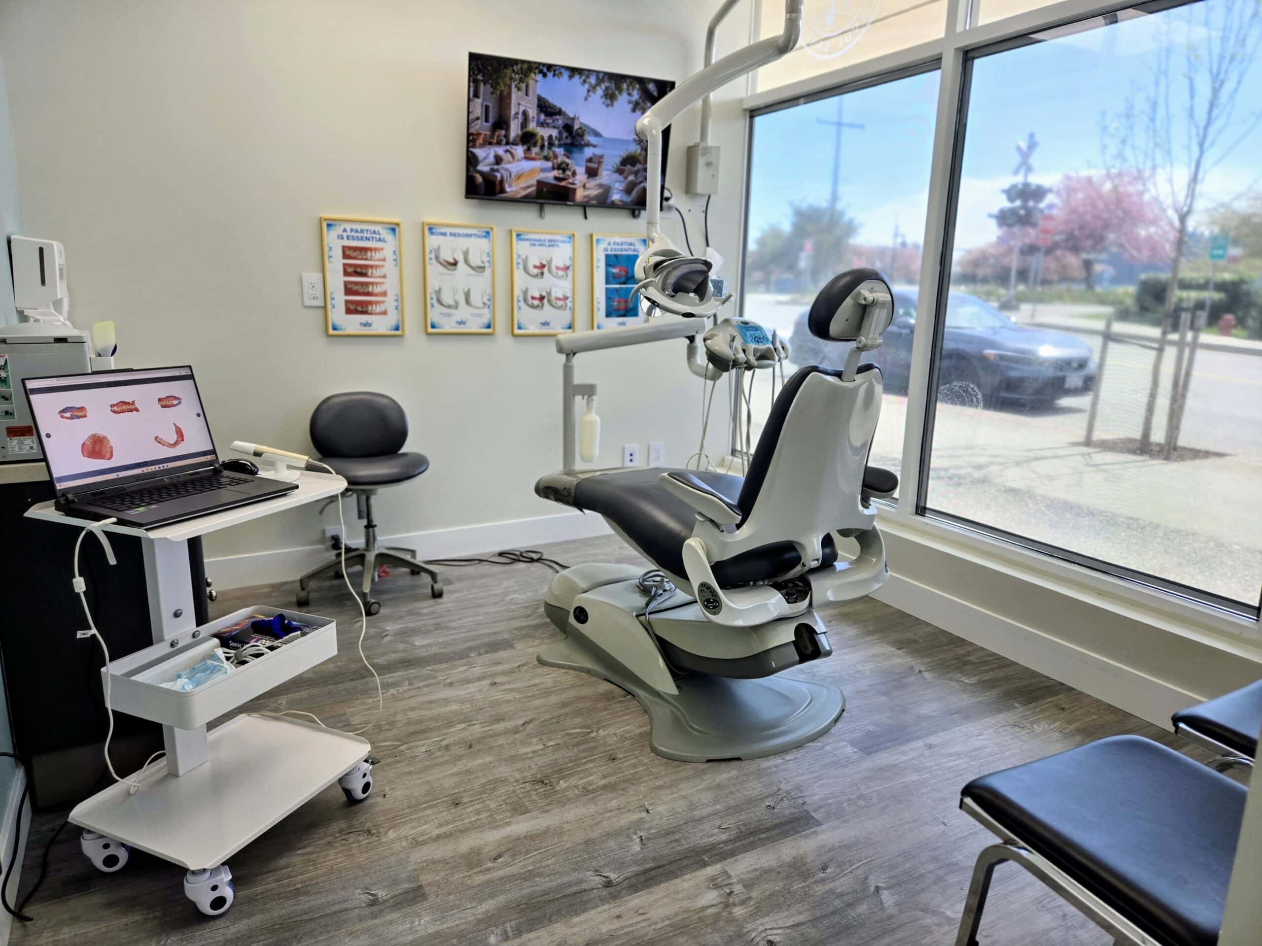 Denturist repairing dentures at SureFit Clinic